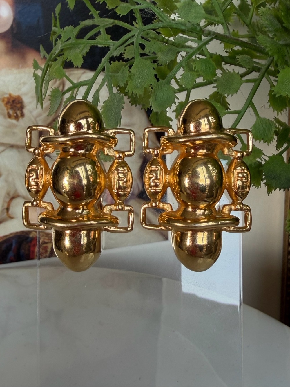 FENDI Vintage Byzantine Style Earrings